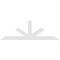 Ekena Millwork Saratoga Architectural Grade PVC Gable Bracket, 108"W x 36"H x 4"D x 6"F, 8/12 Pitch GBP108X36X0406SAR00 - alternate 3